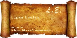 Lipka Evelin névjegykártya